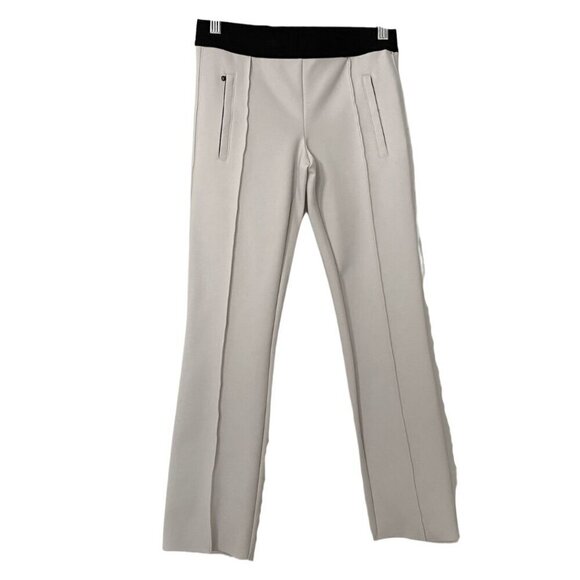 Y/OSEMITE JAMES PERSE WHITE BLACK WAIST LOW RISE STRAIGHT CROPPED LEG PANTS - 0 - Picture 1 of 9